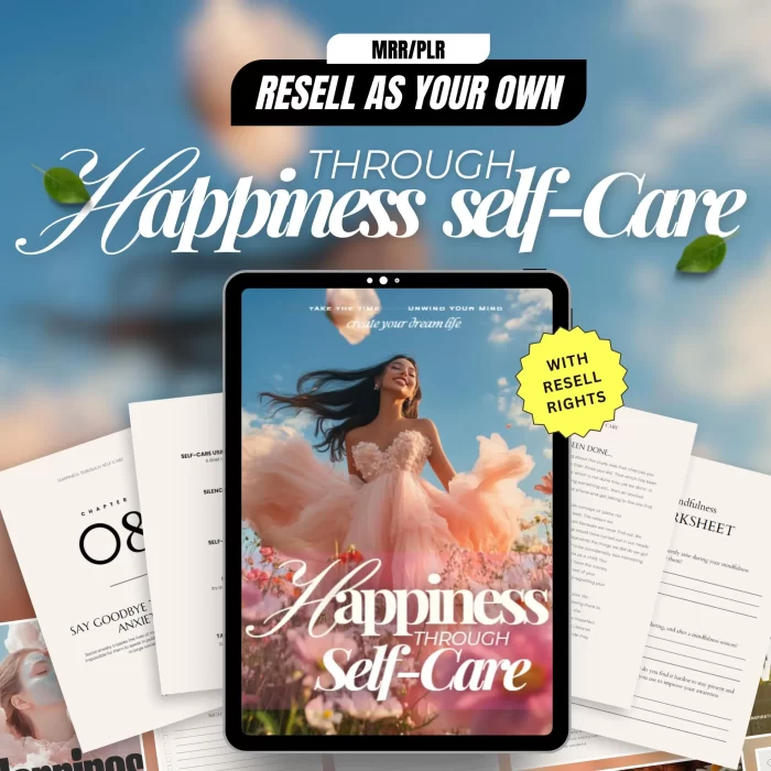 PLR Self-Care eBook Guide to Mental Health & Self Improvement/Happines Book/Self Growth Ebook/Digital Product Passive Income/Lead Magnet/MRR