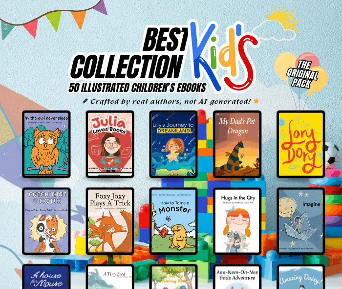 50 Illustrated Short Bedtime Stories for Kids | Picture eBooks for Preschoolers, Kindergarten & Story Time Fun in English