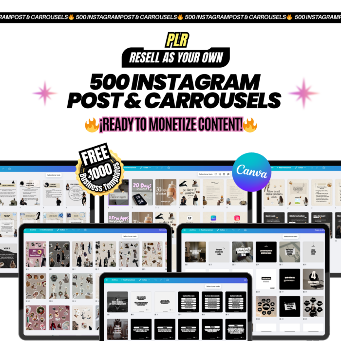 500 Instagram Posts & Carousels
